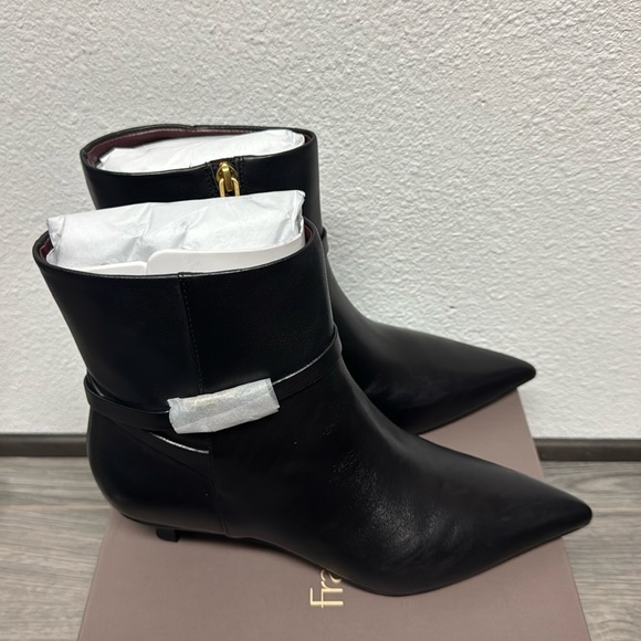 Franco Sarto Marnie Ankle Boot In Black Leather - Picture 5 of 8